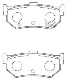 Комплект тормозных колодок (AISIN: ASN-236W)